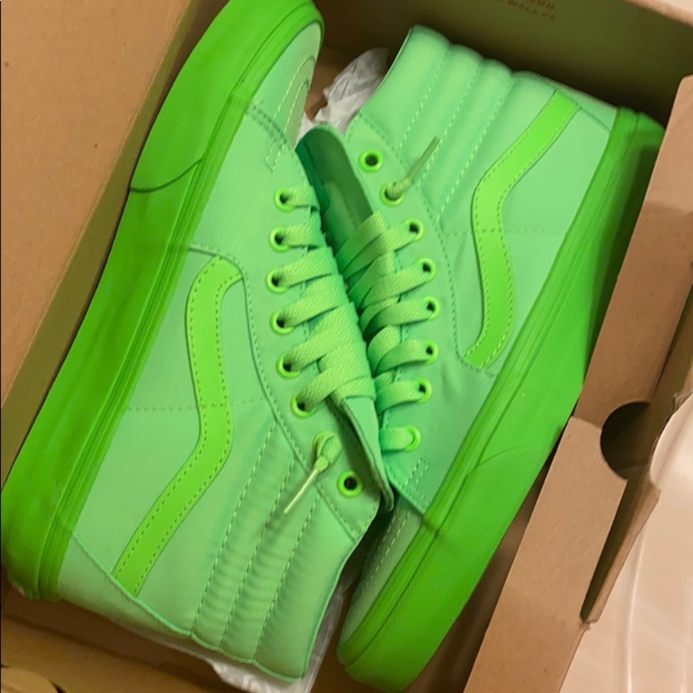 Neon green Vans